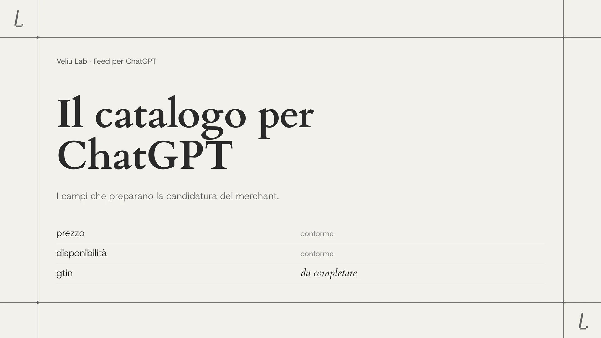 Vendere su ChatGPT: cosa chiede davvero il tuo catalogo